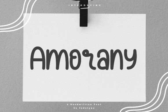 Amorany: A Handwritten Font for Modern Editorial Design