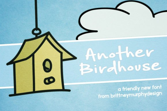 Another Birdhouse: A Handwritten Font for Creative Branding