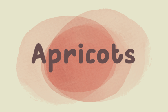 Apricots Font for Web Design Projects