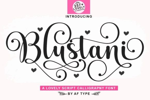 Blustani: A Luxurious Script Font for Campaign Design