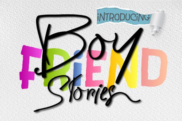 Boyfriend Stories: A Handwritten Duo Typeface for Modern Branding