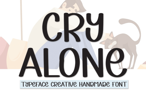 Cry Alone: A Handwritten Typeface for Warm Editorial Design