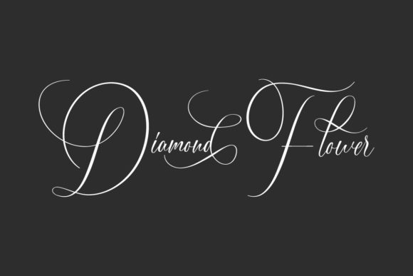 Diamond Flower: A Delicate Script Font for Editorial Elegance