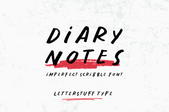 Diary Notes Font for Campaign Creativity