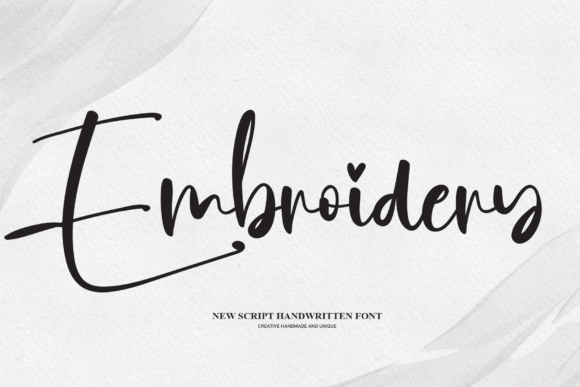 Embroidery Font for Branding Projects