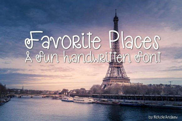 Favorite Places Font for Web Design
