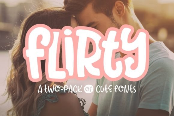Flirty Font for Handmade and Commercial Craft Projects