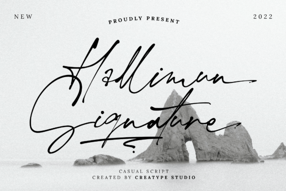 Hallimun Signature: A Handwritten Typeface for Authentic Branding