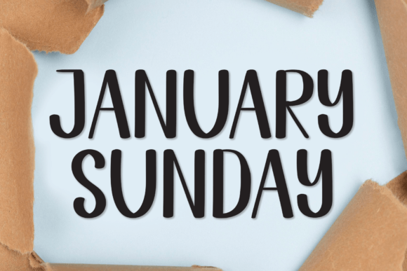 January Sunday: The Handwritten Typeface for Editorial Design