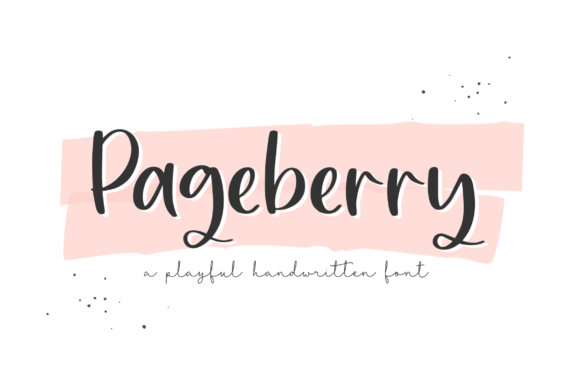 Pageberry: A Beautiful Script Typeface for Modern Web Design