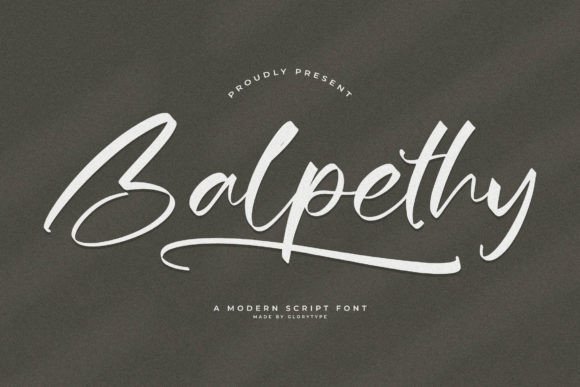 Reviewing Balpethy: A Modern Script Font for Digital Branding