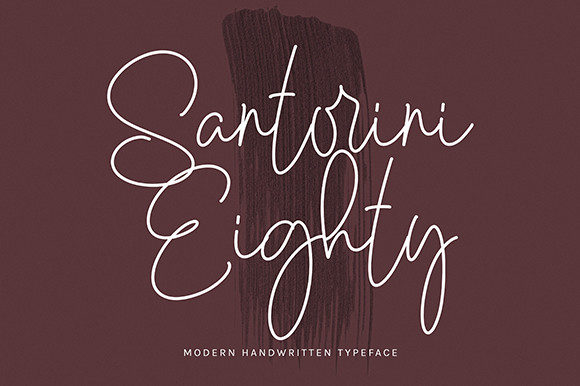 Santorini Eighty: The Romantic Script Font for Handmade Creators