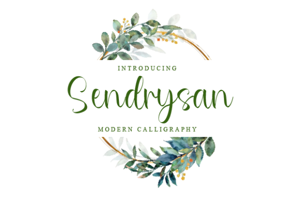 Sendrysan: A Modern Script Font for Web Design