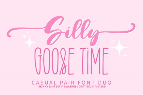 Silly Goose Time Font for Handmade Creations