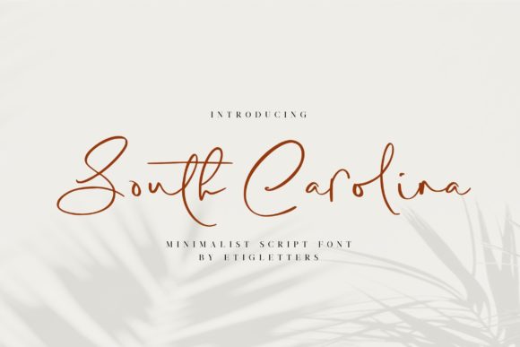 South Carolina Script Font for Web Design