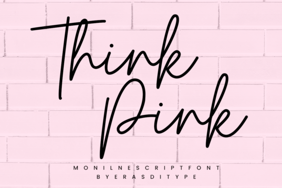 Think Pink Font for Modern Marketing and Branding