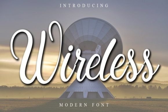 Wireless Font for Modern Web Design